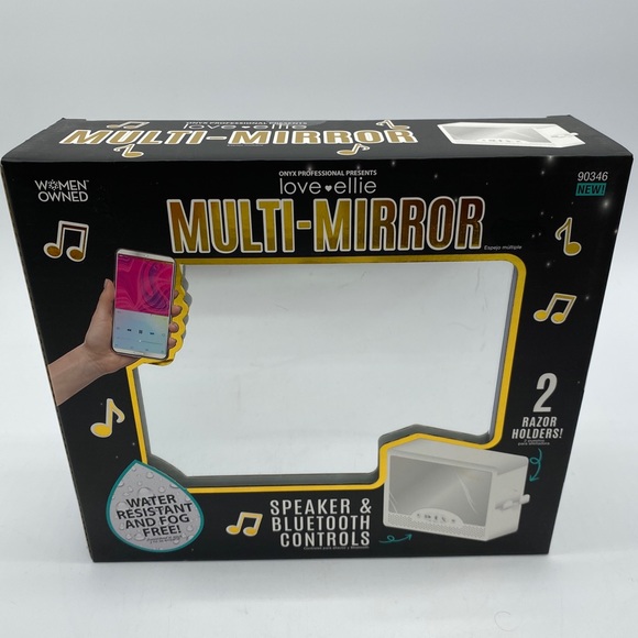 Love Ellie 90346 Brigette Fogless Shower Mirror with Lights & Bluetooth Speaker, - Picture 1 of 5